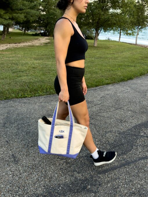 Embroidered Canvas Tote Personalized Monogrammed Beach Bag, Unique Gift for Her - Image 6