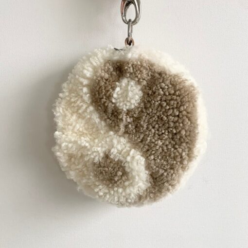 Handmade Ying Yang Sheepskin Bag A Unique and Sustainable Accessory - Image 2