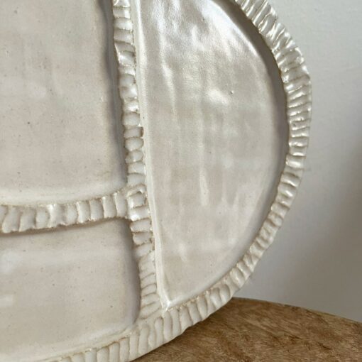 Handmade Ceramic Snack Palette A Culinary Canvas for Artistic Appetizers - Image 5