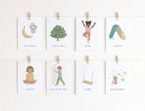41 Calming Corner Flashcards Empowering Kids with Calming Strategies and Emotional Regulation - Image 2