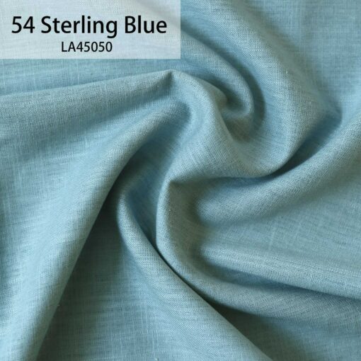 Azure Elegance Minimalist Linen Tablecloth for a Serene Dining Experience - Image 2