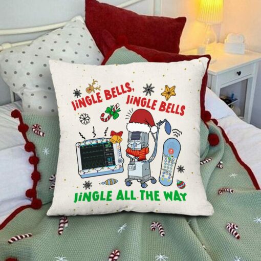 Christmas ICU Nurse A Festive Pillow for Holiday Cheer - Image 3