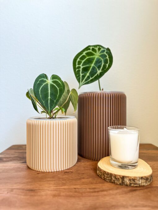 Gansal Modern Planter Pot Elevate Your Home Decor with Clear, Drainage-Enabled Pots for Indoor Plants - Image 2