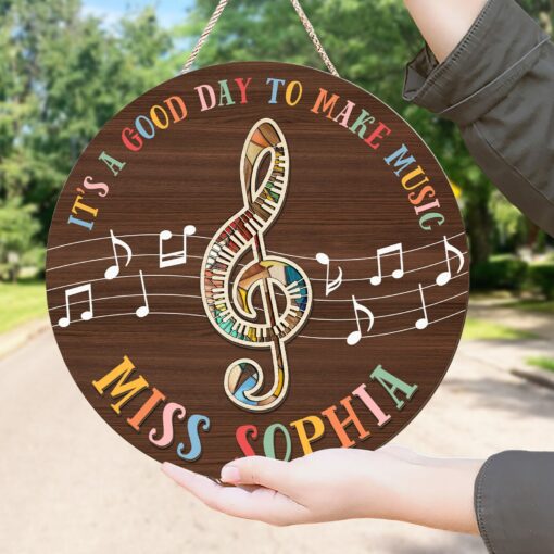 Personalized Music Teacher Door Sign A Melody of Inspiration for Your Classroom - Image 3