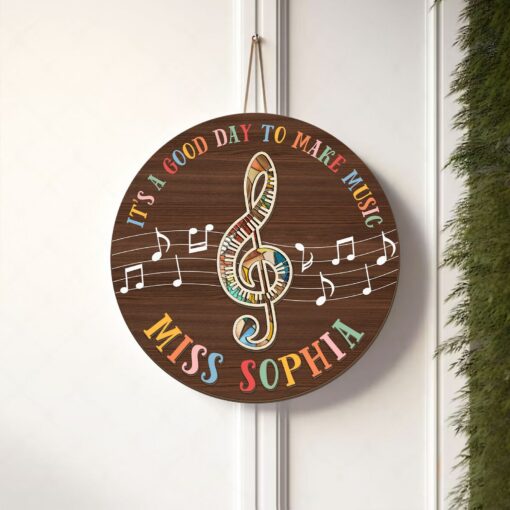 Personalized Music Teacher Door Sign A Melody of Inspiration for Your Classroom - Image 2