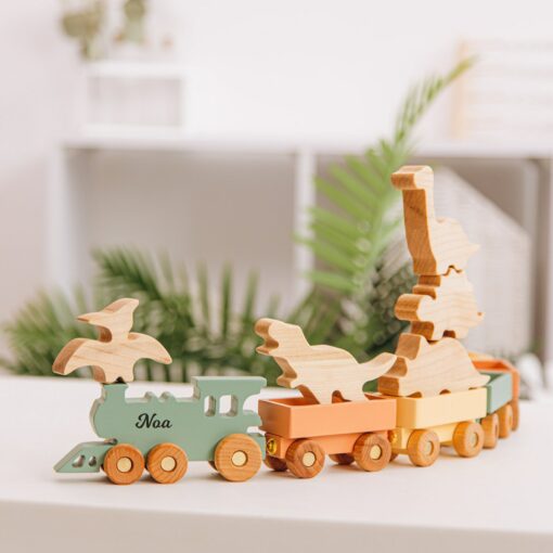 Personalized Farmer Train with Name Custom Train for Baby Boy, Sensory and Fidget Toy for Toddlers, Unique 1st Birthday Gift, Kids Room Decor - Image 3