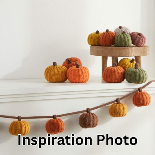 Autumnal Knit Pumpkin Trio Cozy Warmth for Fall Decor - Image 6