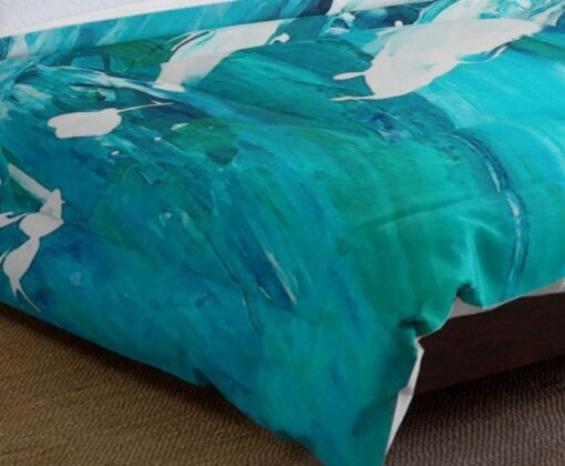 Coastal Boho Comforter Ocean Wave Art for a Serene Bedroom or Beach Home - Image 3