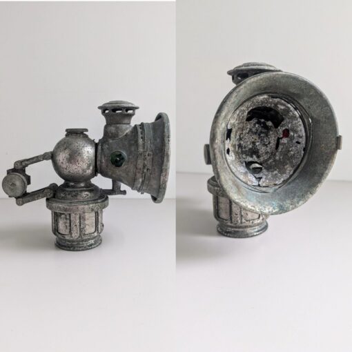 Three Antique Vintage Joseph Lucas Bicycle Lamps Illuminate Your Ride with Timeless Charm - Image 4
