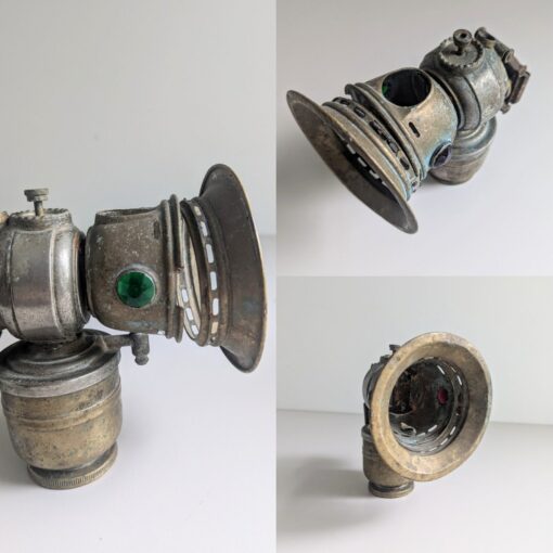 Three Antique Vintage Joseph Lucas Bicycle Lamps Illuminate Your Ride with Timeless Charm - Image 6
