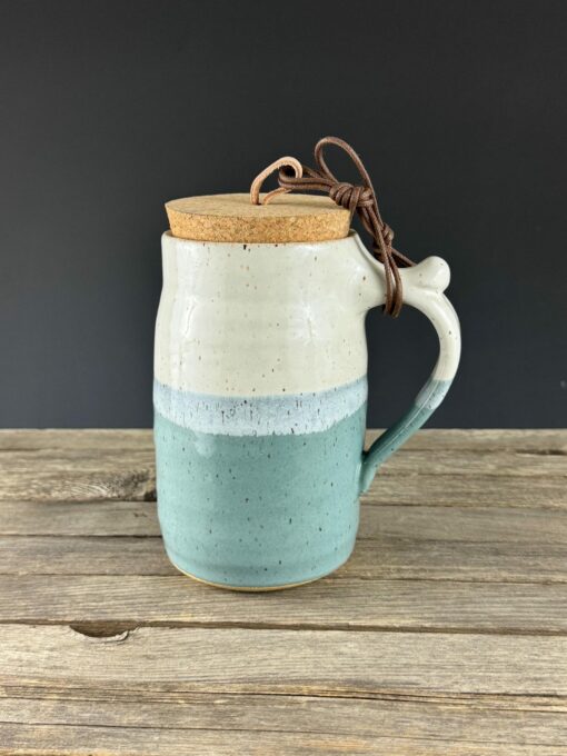 Artisan-Crafted Travel Mug Elevate Your Commute with a Unique Pottery Masterpiece - Image 2