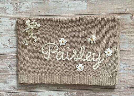Personalized Baby Blanket Embroidered Name, Perfect Newborn Gift - Image 3