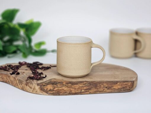 Artisan-Crafted Stoneware Coffee Mug Savor the Warmth of Handmade Charm - Image 3