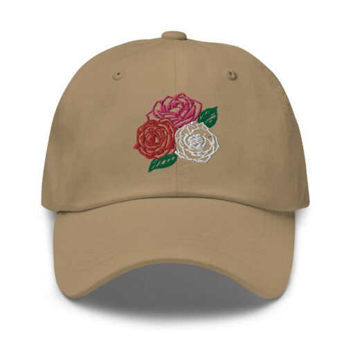 Three Roses Embroidered Dad Hat Bloom in Style with Our Adjustable Floral Cap - Image 6