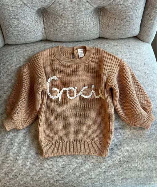 Personalized Baby Sweater Embroidered Sweatshirt, Custom Newborn Gift - Image 5