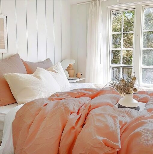 Organic Queen Linen Sheets Luxurious Comfort in a Rainbow of Hues - Image 2