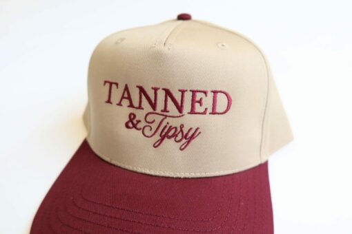 Embroidered Vintage Trucker Hat Tanned, Tipsy, and Ready for Margs - Image 2