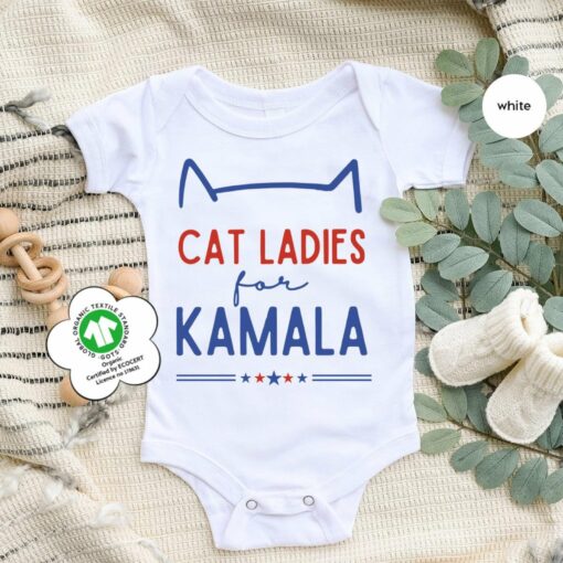 Empower the Future Cat Ladies for Kamala Harris 2024 Youth T-Shirt - Image 4
