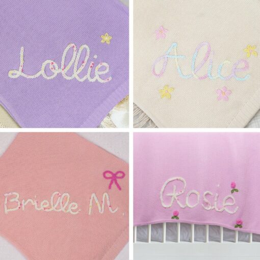 Personalized Embroidered Baby Blanket A Cherished Keepsake for Your Little One - Image 4