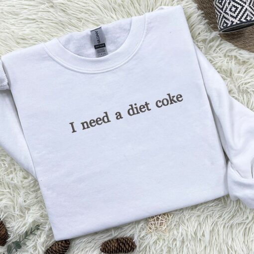 Diet Coke Obsession Embroidered Sweatshirt and Bottle Set for the Ultimate Soda Lover - Image 4