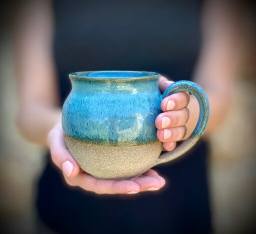 Azure Serenity Handcrafted Ceramic Masterpiece for Tranquil Living - Image 3
