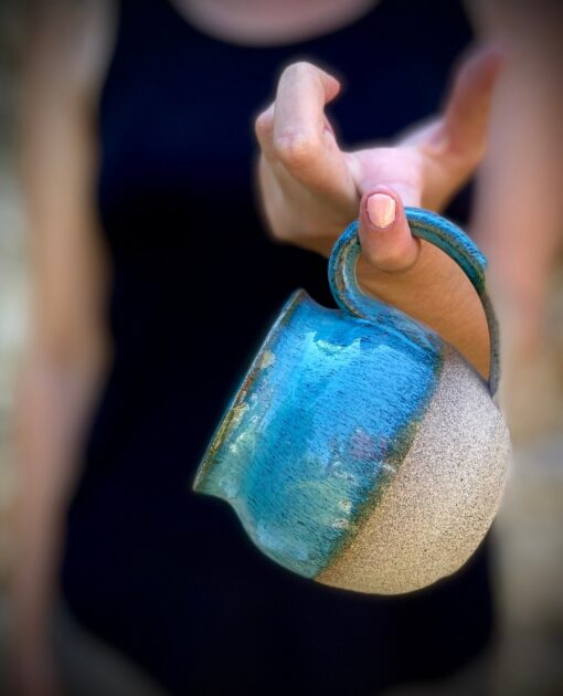 Azure Serenity Handcrafted Ceramic Masterpiece for Tranquil Living - Image 4