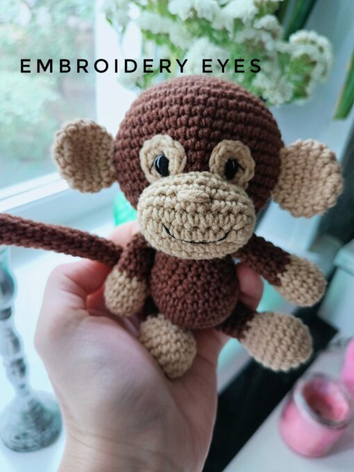 Adorable Handmade Monkey Stuffed Toy Personalized Gifts for Kids, Baby Showers, and Christmas - Image 4