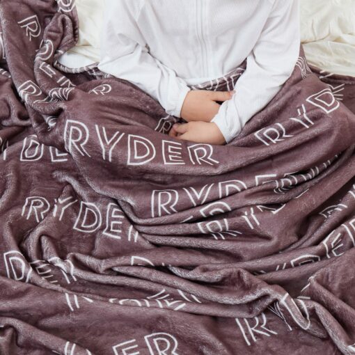 Personalized Name Blanket Snuggle Up with a Touch of Love - Image 3