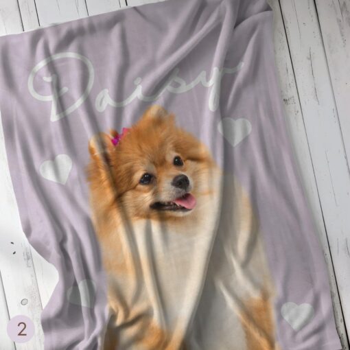 Personalized Pet Blanket Snuggle Up with Your Furry Friend's Unique Charm - Image 4