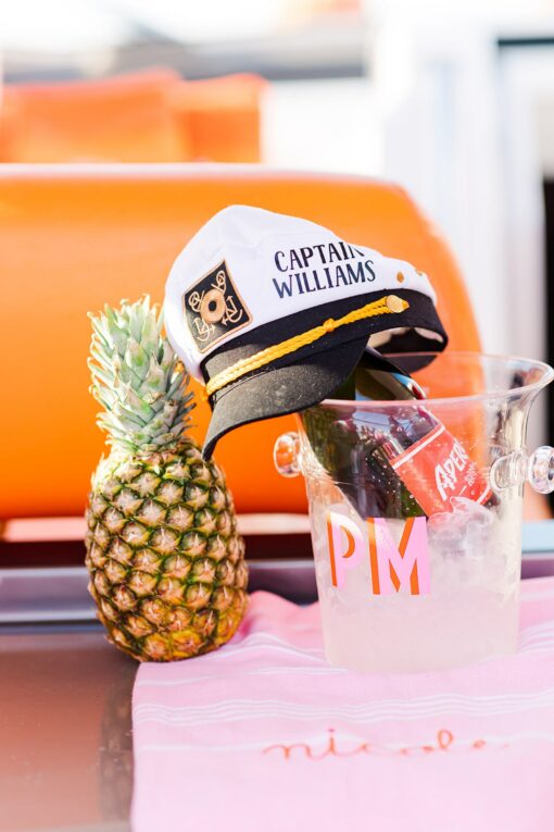 Nautical Bachelorette Bash Set Sail with a Custom Captain's Hat - Image 2