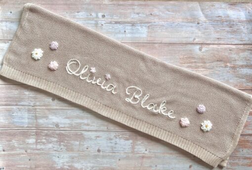 Personalized Baby Blanket Embroidered, Soft, Breathable, Perfect Gift for Newborns and Baby Showers - Image 6