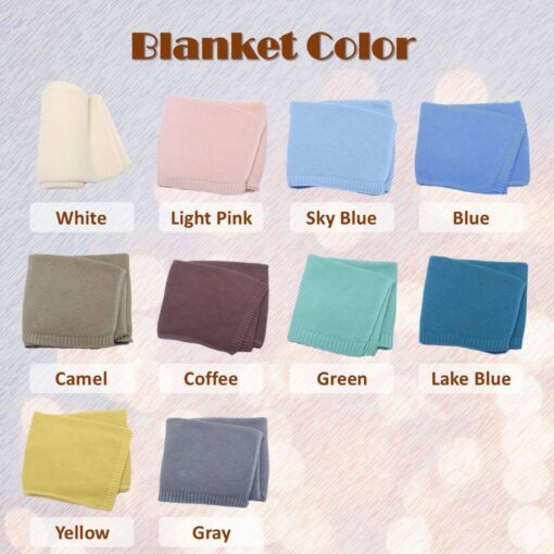 Personalized Hand-Embroidered Knit Baby Blanket A Cherished Keepsake for Your Little One - Image 5
