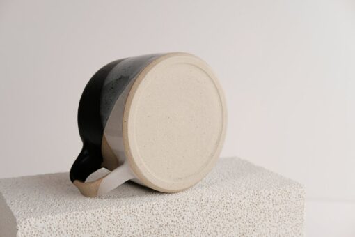 Handmade Snow Stoneware Cappuccino Mug A Winter Wonderland in Your Cup - Image 5