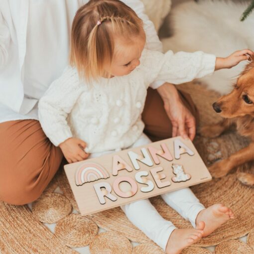 Personalized Wooden Name Puzzle A Unique and Educational Gift for Kids - Image 2