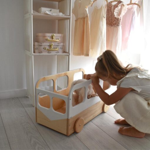 Whimsical Wooden Toy Bus The Ultimate Storage Solution for Little Explorers - Image 6
