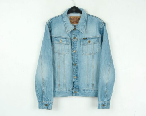 Crocker Jeans 90's Vintage Men's Denim Jacket Relive the Y2K Era with this Light Blue Trucker Coat - Image 3