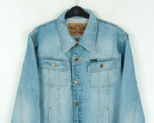 Crocker Jeans 90's Vintage Men's Denim Jacket Relive the Y2K Era with this Light Blue Trucker Coat - Image 4