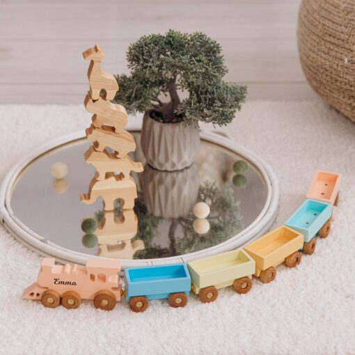 Personalized Farmer Train with Name Custom Train for Baby Boy, Sensory and Fidget Toy for Toddlers, Unique 1st Birthday Gift, Kids Room Decor - Image 6