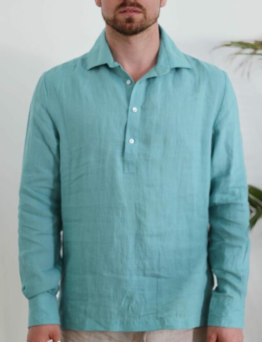 Breezy Linen Summer Shirt Perfect for Beach Days and Classrooms - Image 4