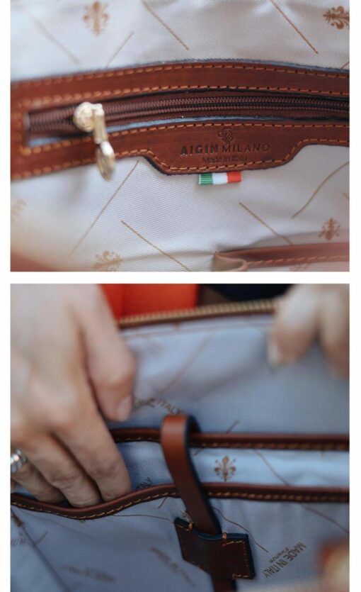Exquisite Italian Leather Handbag Handmade Elegance for the Modern Woman - Image 6