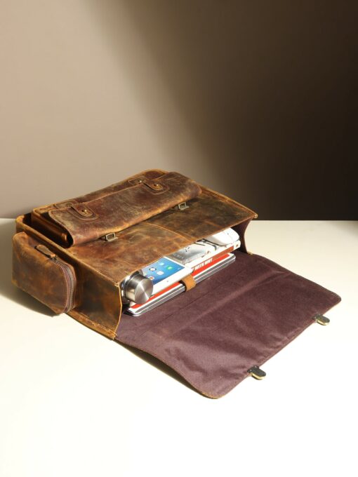 Personalized Leather Messenger Bag The Perfect Gift for Men - Image 5