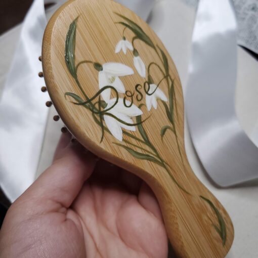 Personalized Handcrafted Keepsake Hairbrush A Cherished Gift for Little Ones - Image 4