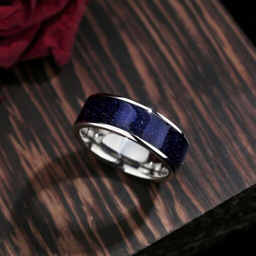 Celestial Embrace Orion Nebula Ring Set - A Starry Night for Your Eternal Bond - Image 4