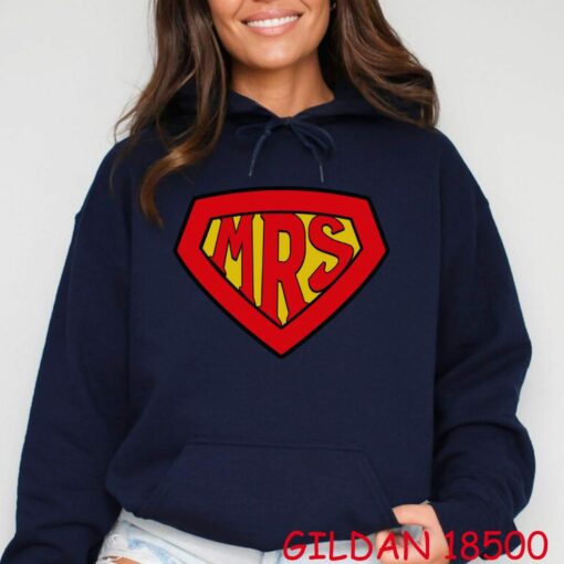 Superhero Mr. and Mrs. Hoodies Matching Couple's Hoodies for Festive Hero Gifts - Image 3