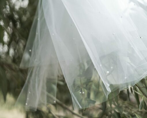 Timeless Bridal Elegance White Fedora and Ivory Rancher Hat with Pearl Accents - Image 4