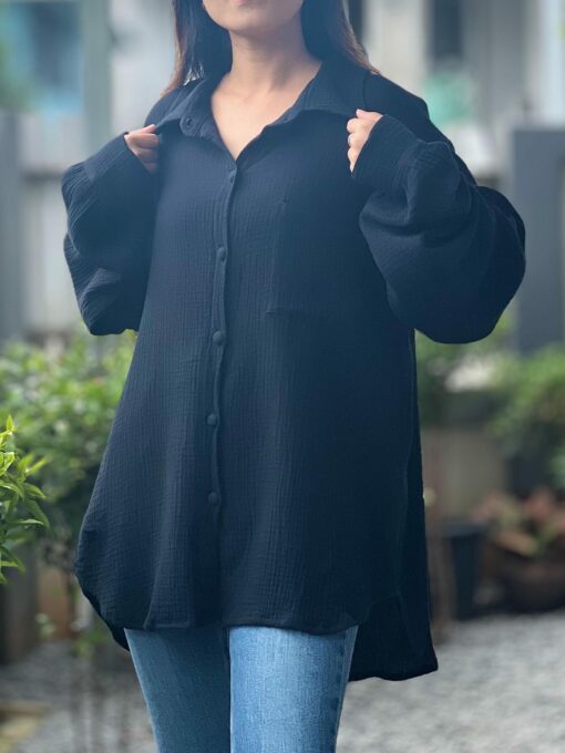 Breezy Muslin Double Gauze Blouse Elevate Your Summer Style with Comfort and Versatility - Image 6