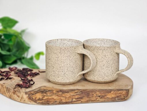 Artisan-Crafted Stoneware Coffee Mug A Speckle of Delight in Every Sip - Image 3