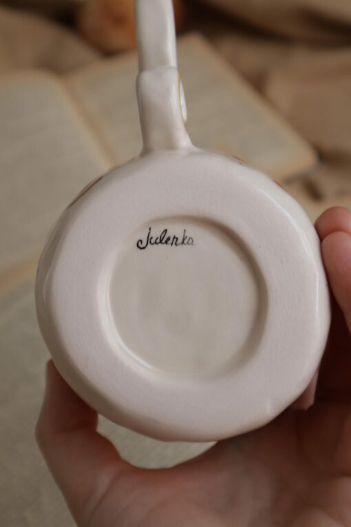 Handmade Ceramic Mug with Village Scene A Touch of Rustic Charm for Your Morning Brew - Image 6