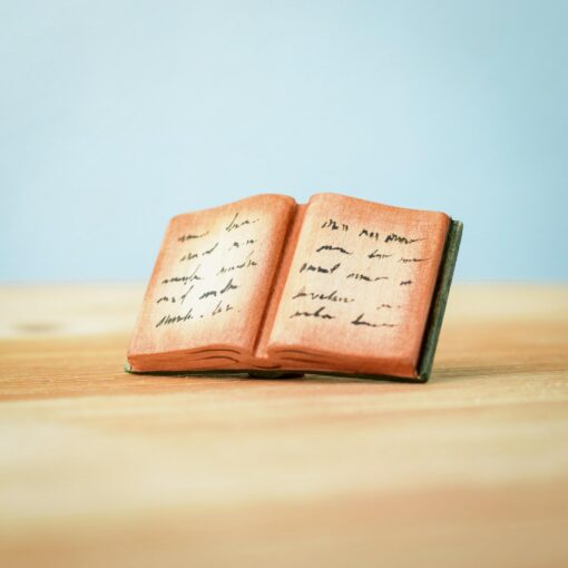 Enchanting Handcrafted Wooden Books Spooky Halloween Decor for Imaginative Play - Image 3