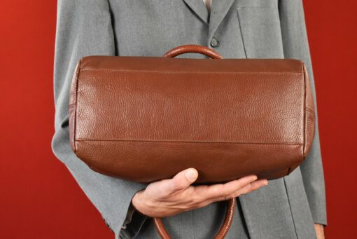 Vintage Italian Leather Doctor Bag Timeless Elegance from Tuscany - Image 6
